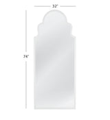 Bassett White Abbie Floor Mirror