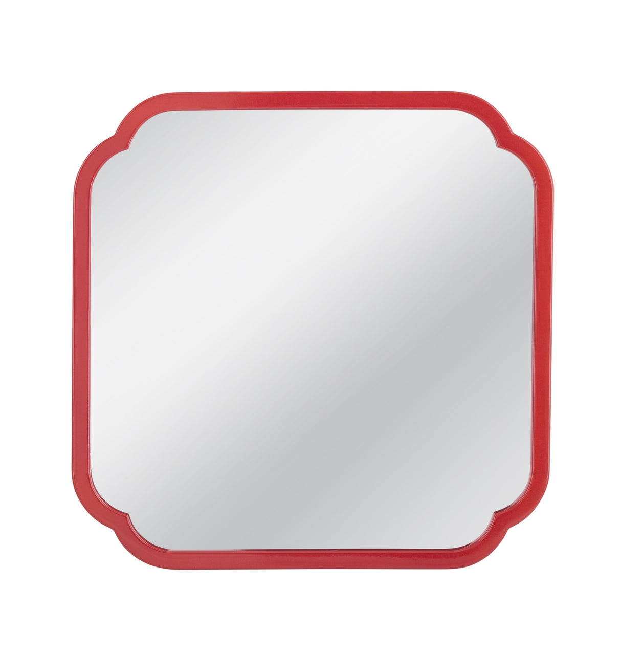Bassett Red Flora Square Wall Mirror