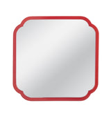 Bassett Red Flora Square Wall Mirror