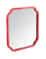 Bassett Red Flora Square Wall Mirror