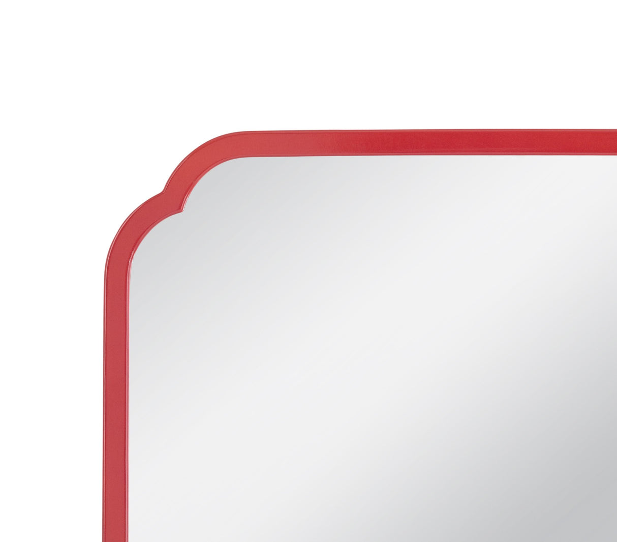 Bassett Red Flora Square Wall Mirror