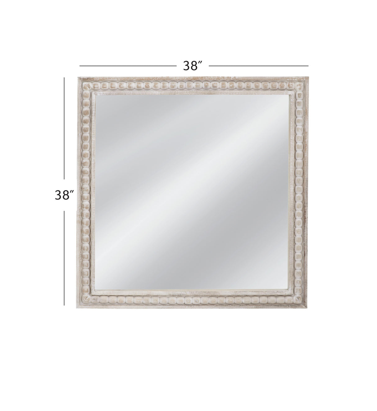 Bassett White Cappi Wall Mirror