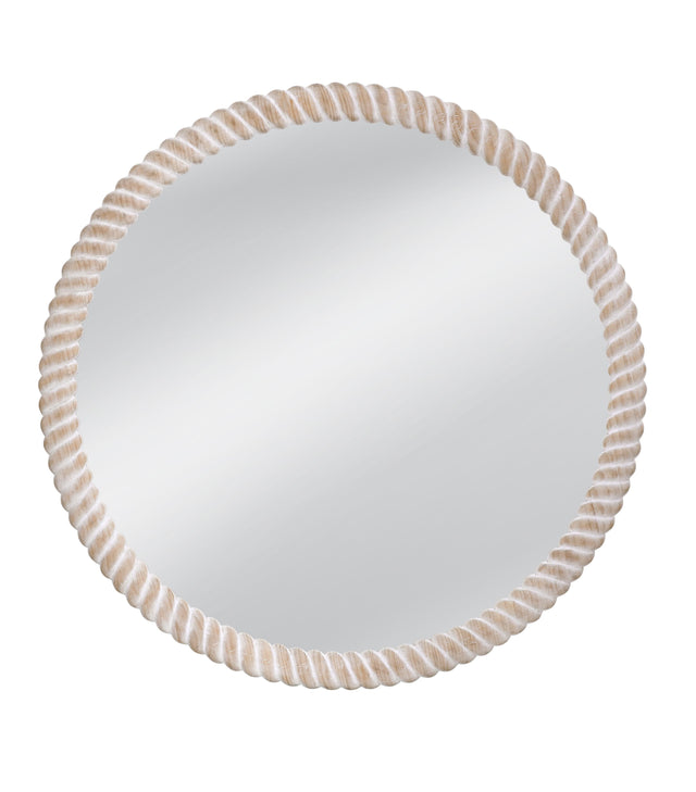 Bassett White Ely Wall Mirror