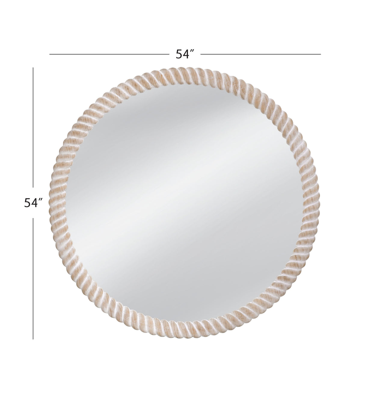 Bassett White Ely Wall Mirror
