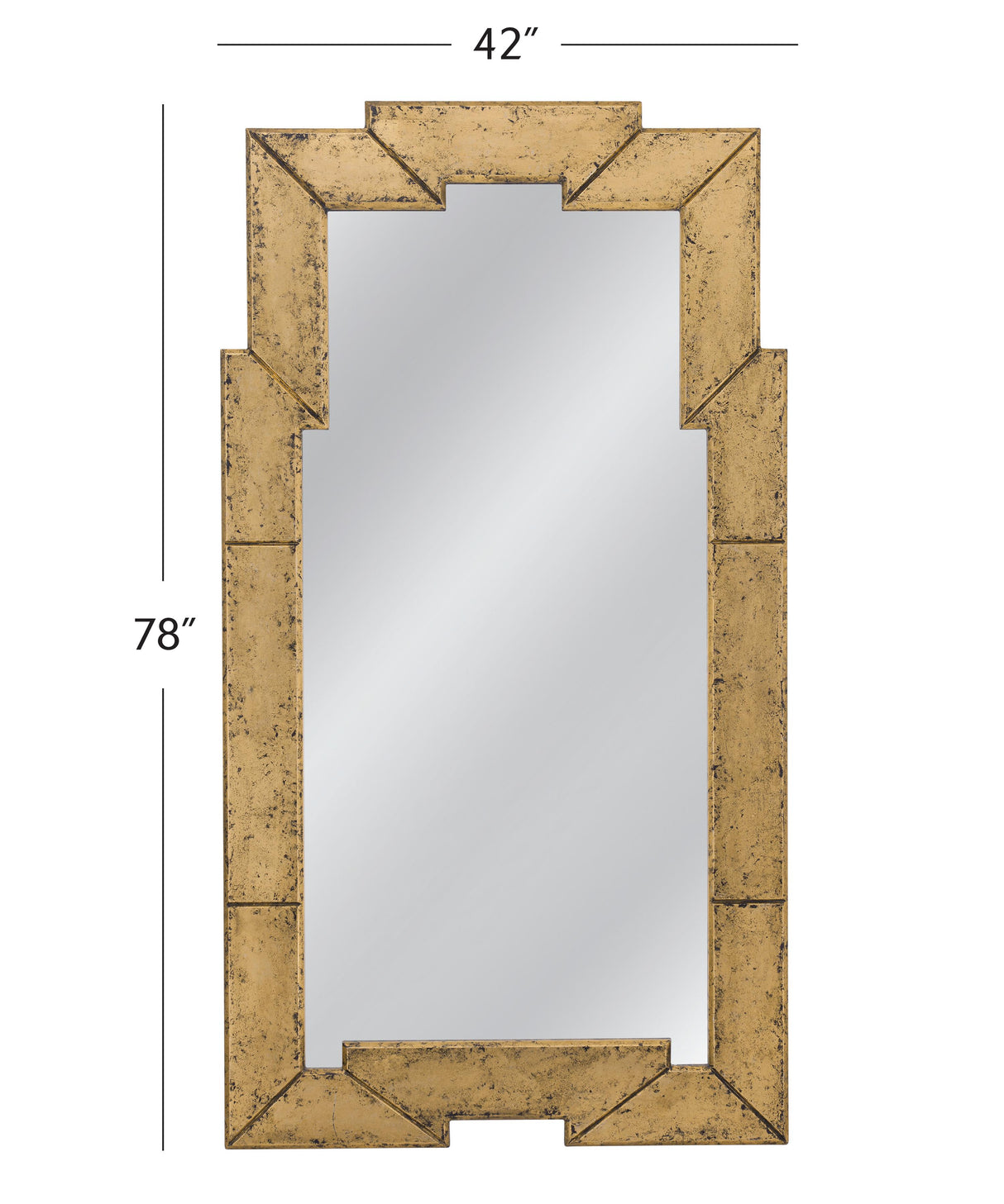 Bassett Gold Metouro Floor Mirror