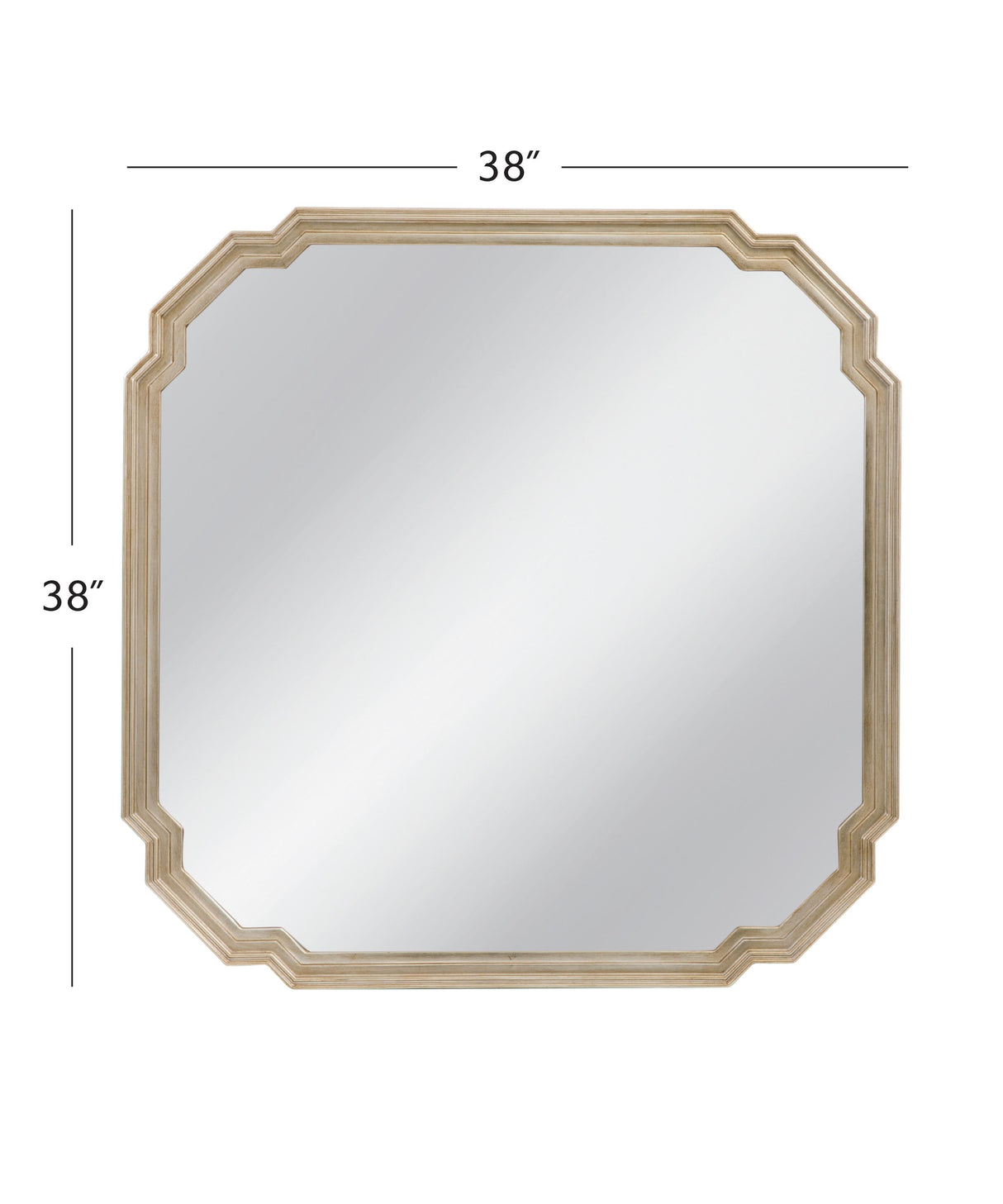 Bassett Silver Mimosa Wall Mirror