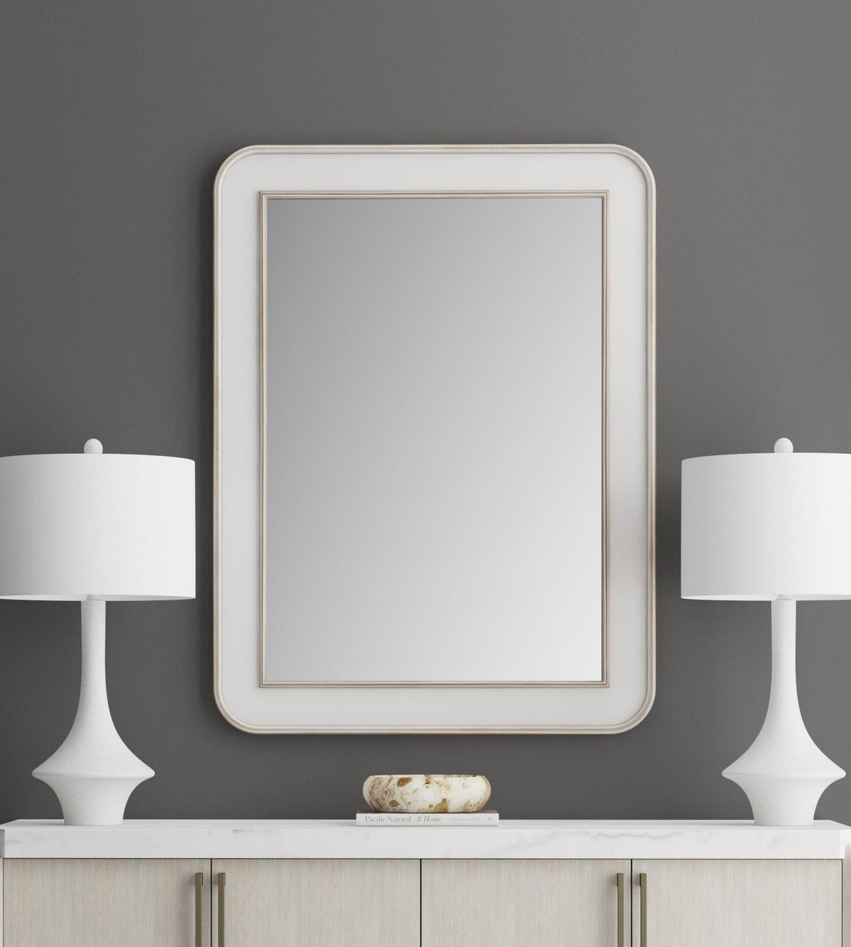 Bassett White Meadow Place Wall Mirror