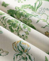 Brunschwig & Fils MAINTENON PRINT VERT/SOLEIL Fabric