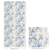 Brunschwig & Fils MAINTENON PRINT BLUE Fabric