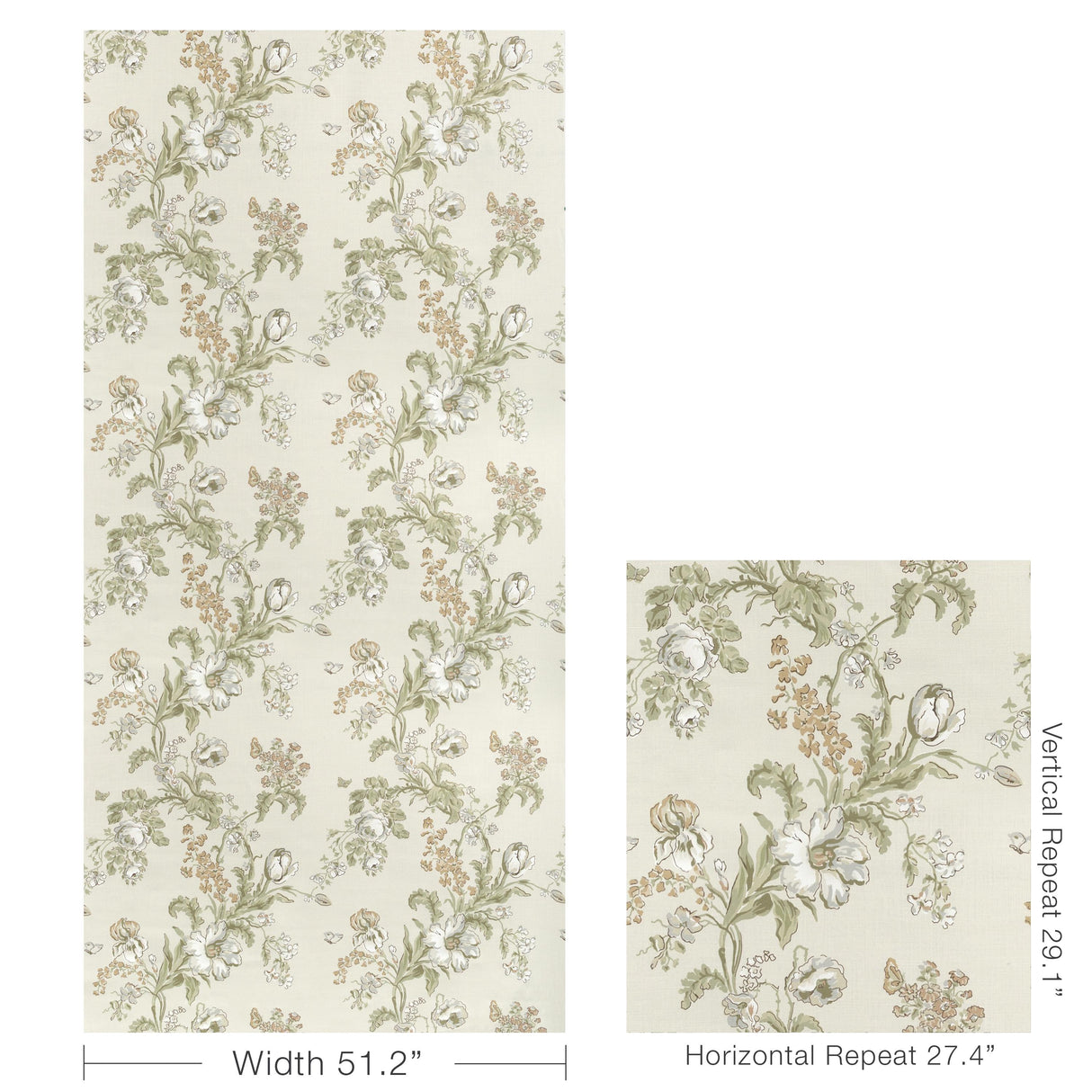 Brunschwig & Fils MAINTENON PRINT SPICE Fabric