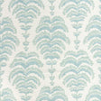 Brunschwig & Fils PONCHETTE PRINT AQUA Fabric