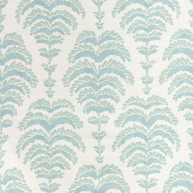 Brunschwig & Fils PONCHETTE PRINT AQUA Fabric