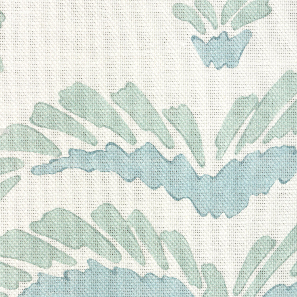 Brunschwig & Fils PONCHETTE PRINT AQUA Fabric