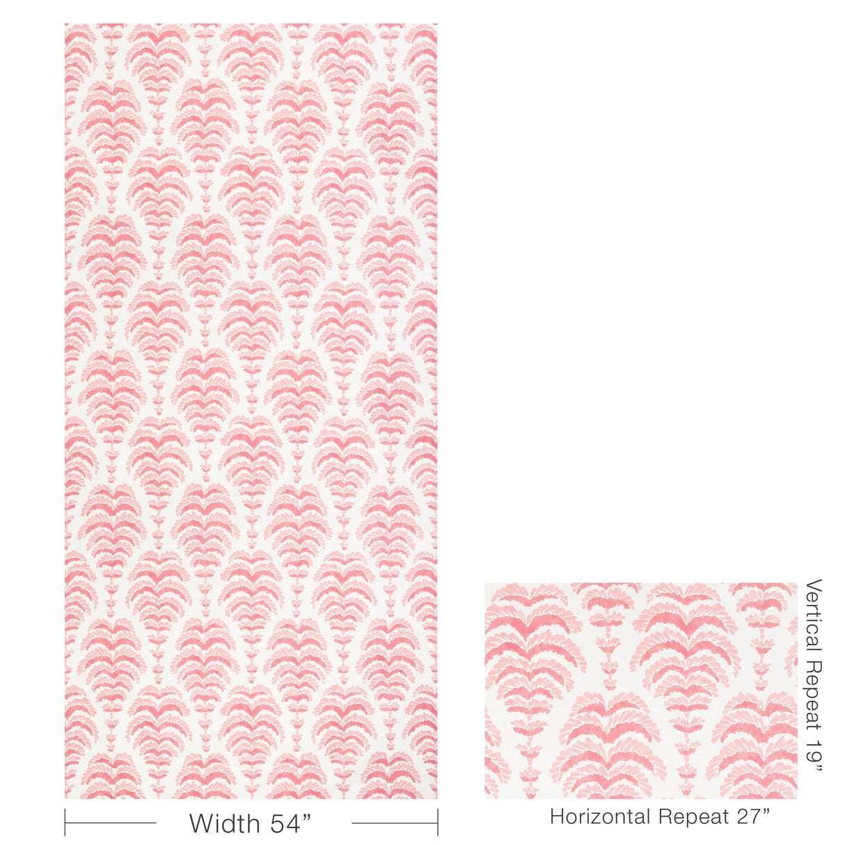 Brunschwig & Fils PONCHETTE PRINT PINK Fabric