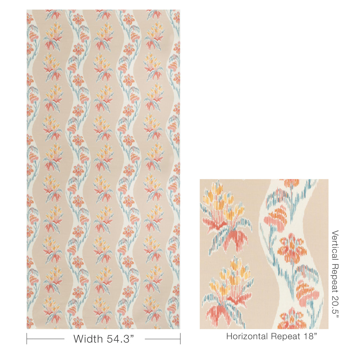 Brunschwig & Fils LORING PRINT SPICE Fabric