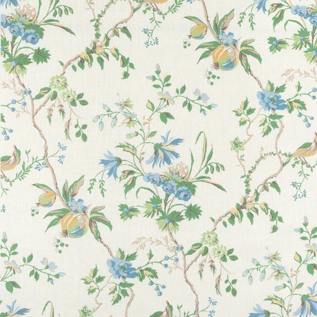 Brunschwig & Fils LOCKLIN PRINT LAGOON Fabric
