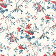 Brunschwig & Fils LOCKLIN PRINT RED/BLUE Fabric
