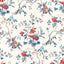 Brunschwig & Fils LOCKLIN PRINT RED/BLUE Fabric