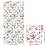Brunschwig & Fils LOCKLIN PRINT RED/BLUE Fabric