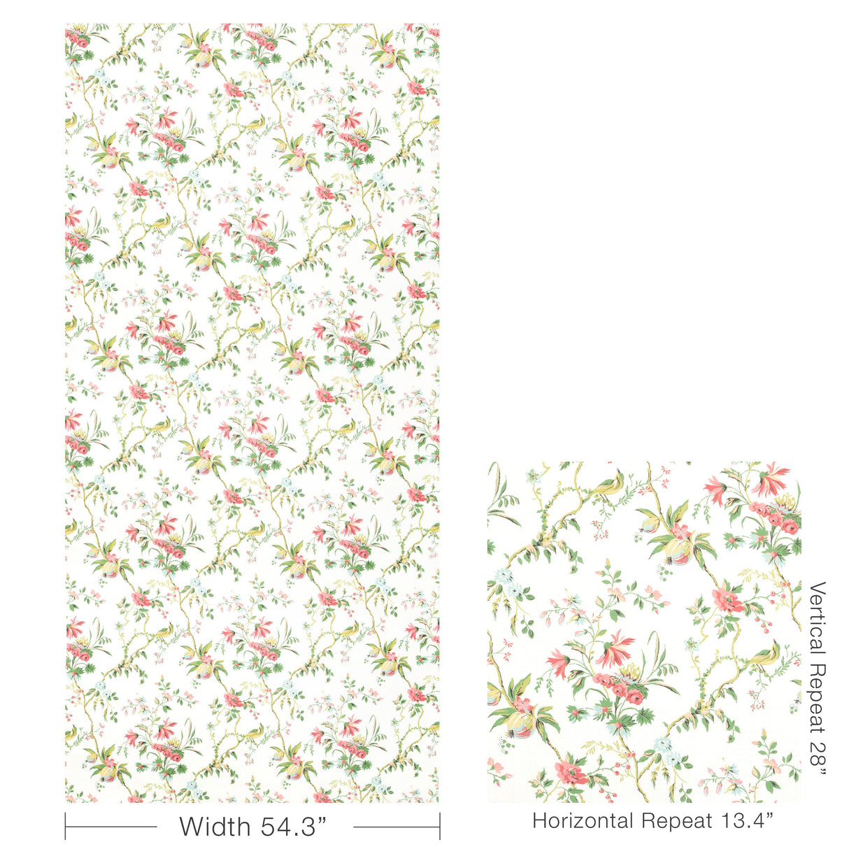 Brunschwig & Fils LOCKLIN PRINT SPRING Fabric