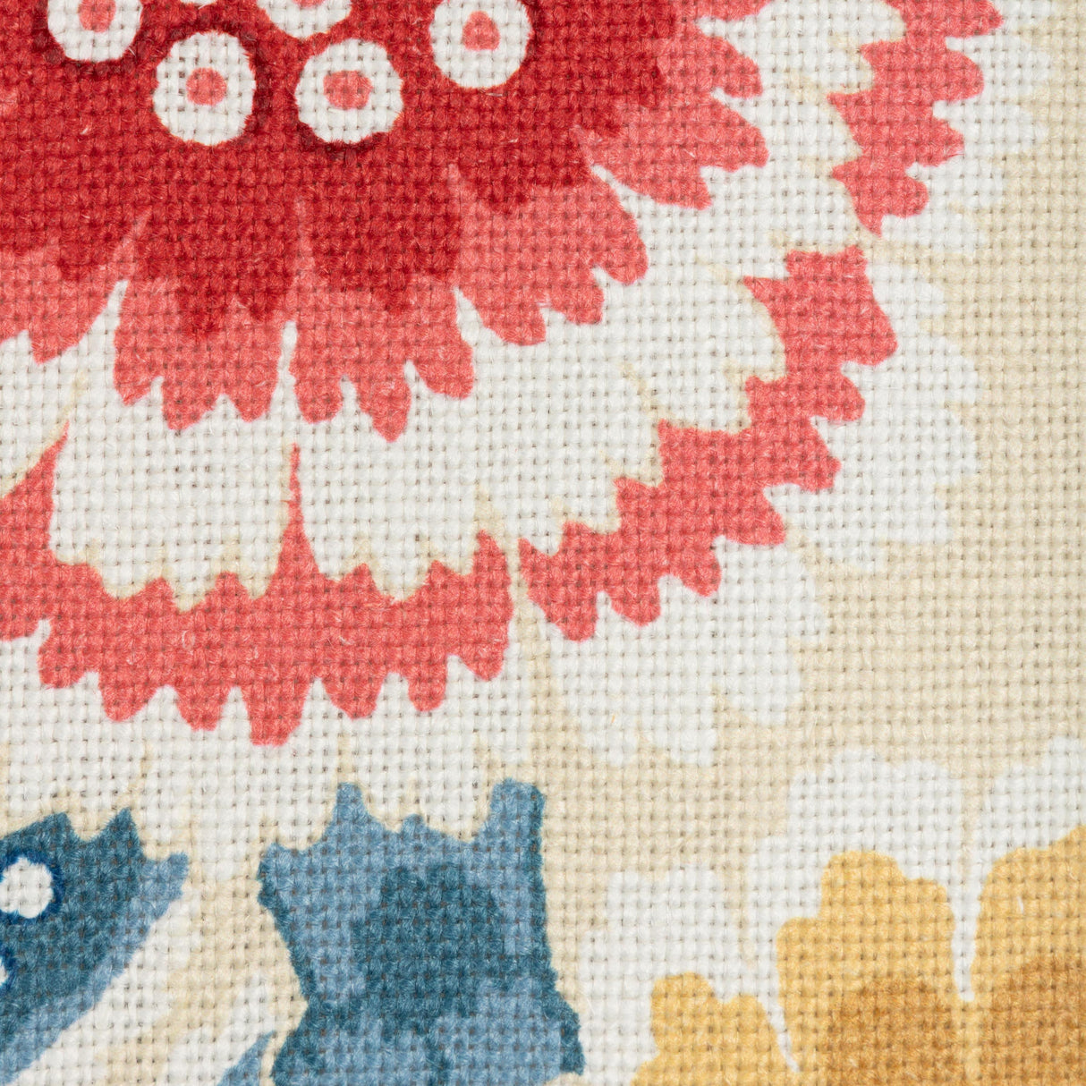 Brunschwig & Fils KUMALY PRINT RED/BLUE Fabric