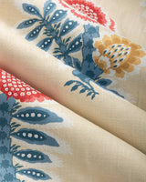 Brunschwig & Fils KUMALY PRINT RED/BLUE Fabric