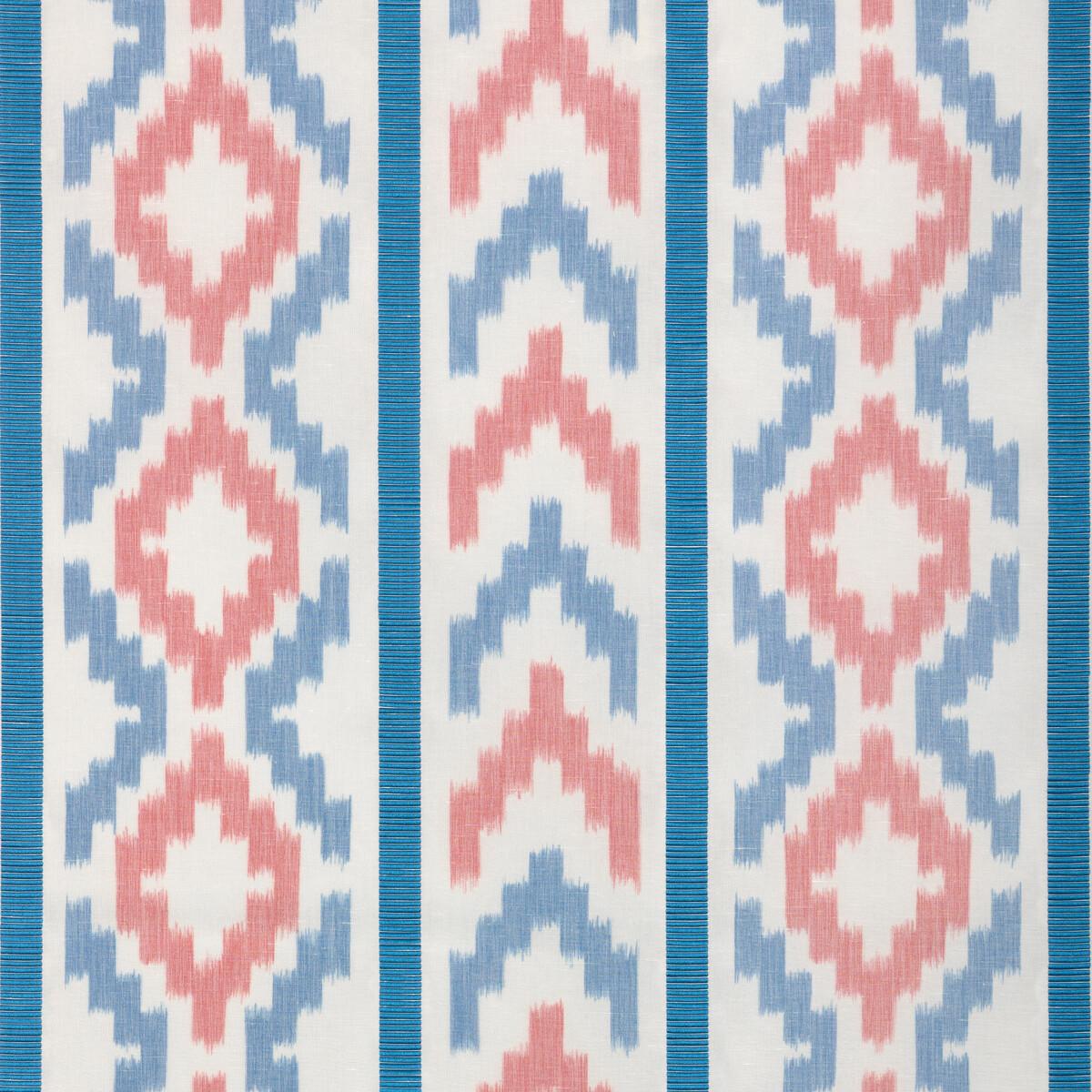 Brunschwig & Fils SARLAT WARP PRINT RED/BLUE Fabric