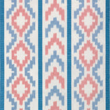 Brunschwig & Fils SARLAT WARP PRINT RED/BLUE Fabric