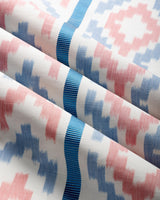 Brunschwig & Fils SARLAT WARP PRINT RED/BLUE Fabric