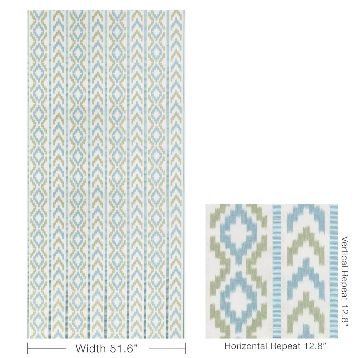 Brunschwig & Fils SARLAT WARP PRINT MARINE Fabric