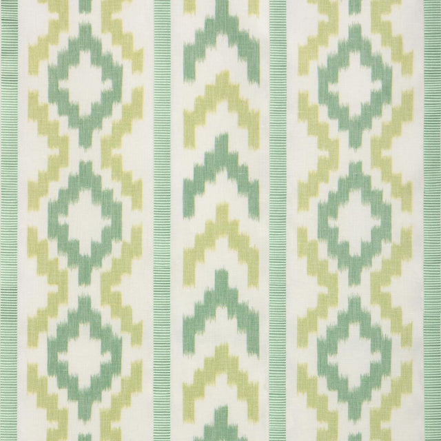 Brunschwig & Fils SARLAT WARP PRINT VERT Fabric