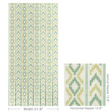 Brunschwig & Fils SARLAT WARP PRINT VERT Fabric