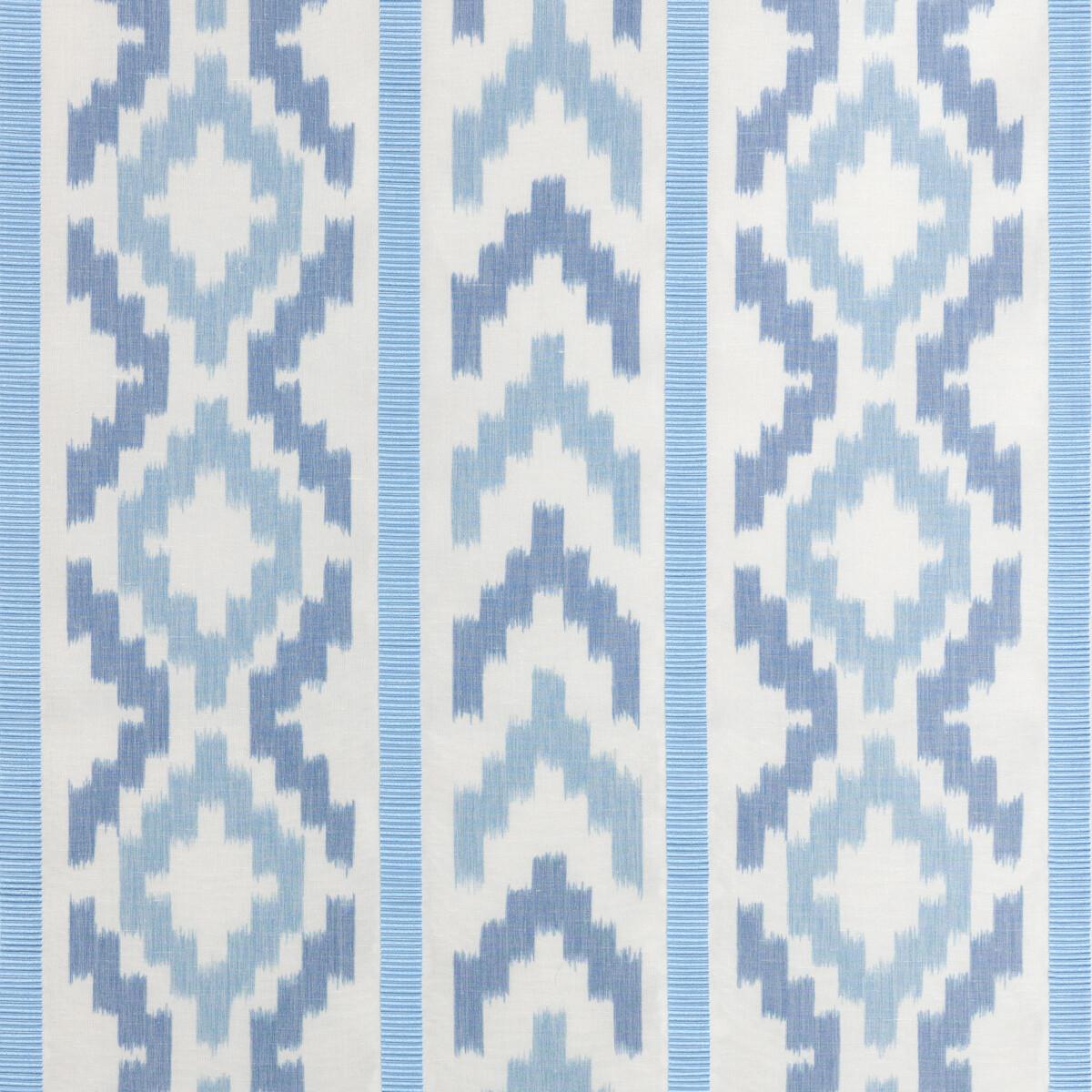 Brunschwig & Fils SARLAT WARP PRINT BLUE Fabric