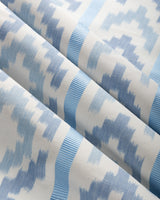 Brunschwig & Fils SARLAT WARP PRINT BLUE Fabric