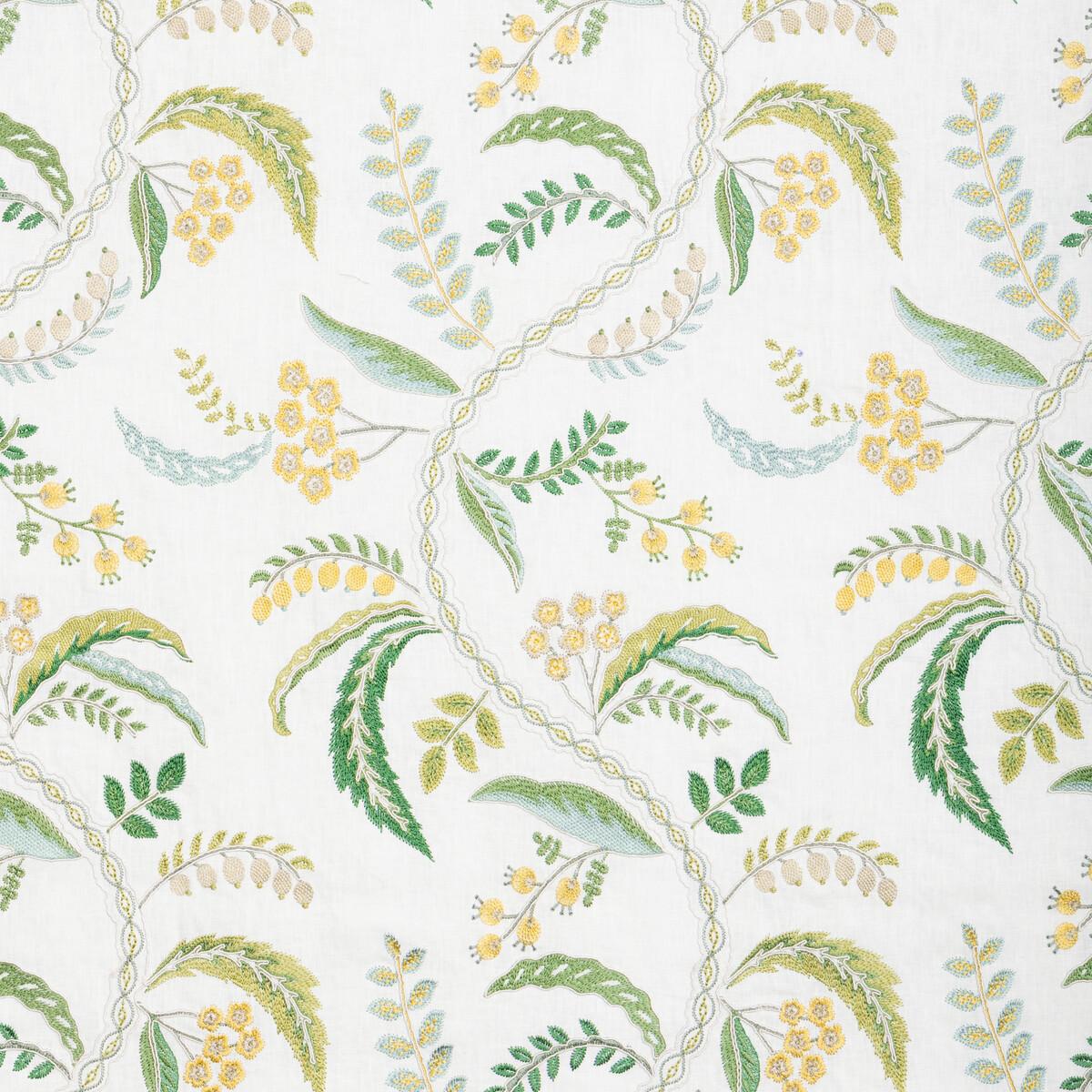Brunschwig & Fils GENIVE EMB VERT/SOLEIL Drapery Fabric