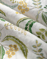 Brunschwig & Fils GENIVE EMB VERT/SOLEIL Drapery Fabric