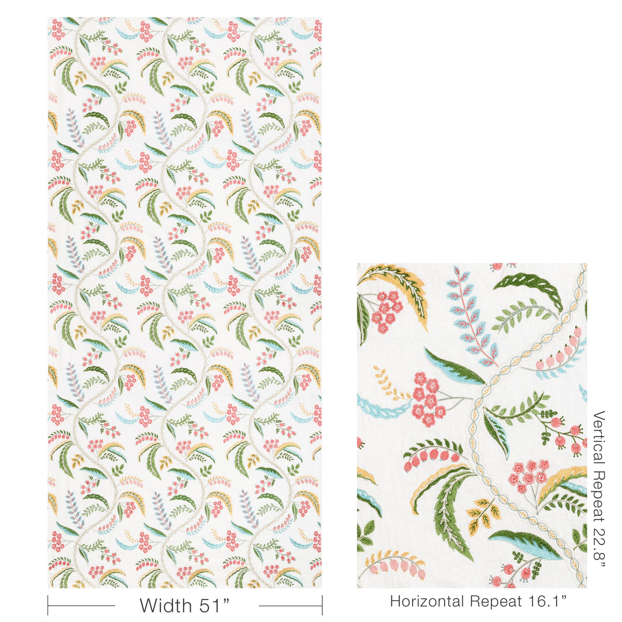 Brunschwig & Fils GENIVE EMB SPRING Drapery Fabric