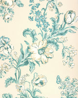 Brunschwig & Fils MAINTENON AQUA Wallpaper