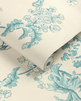 Brunschwig & Fils MAINTENON AQUA Wallpaper