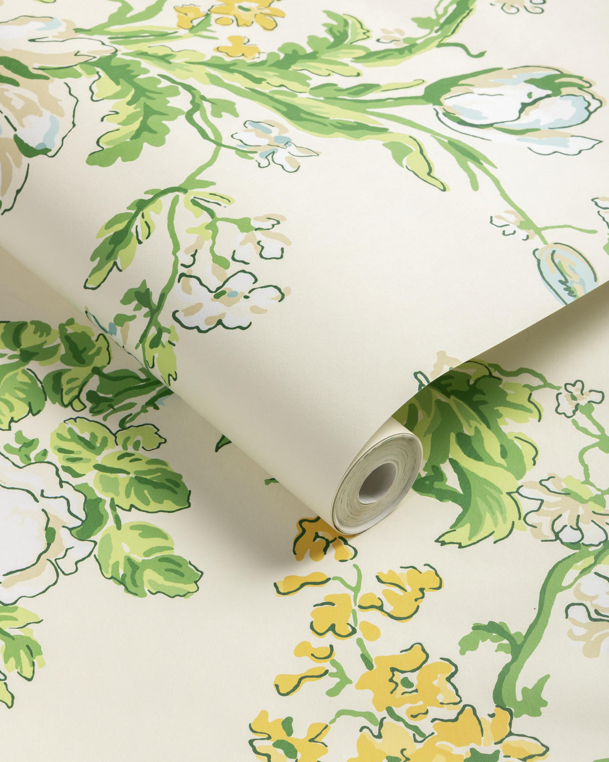 Brunschwig & Fils MAINTENON VERT/SOLEIL Wallpaper