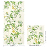 Brunschwig & Fils MAINTENON VERT/SOLEIL Wallpaper