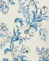Brunschwig & Fils MAINTENON BLUE Wallpaper