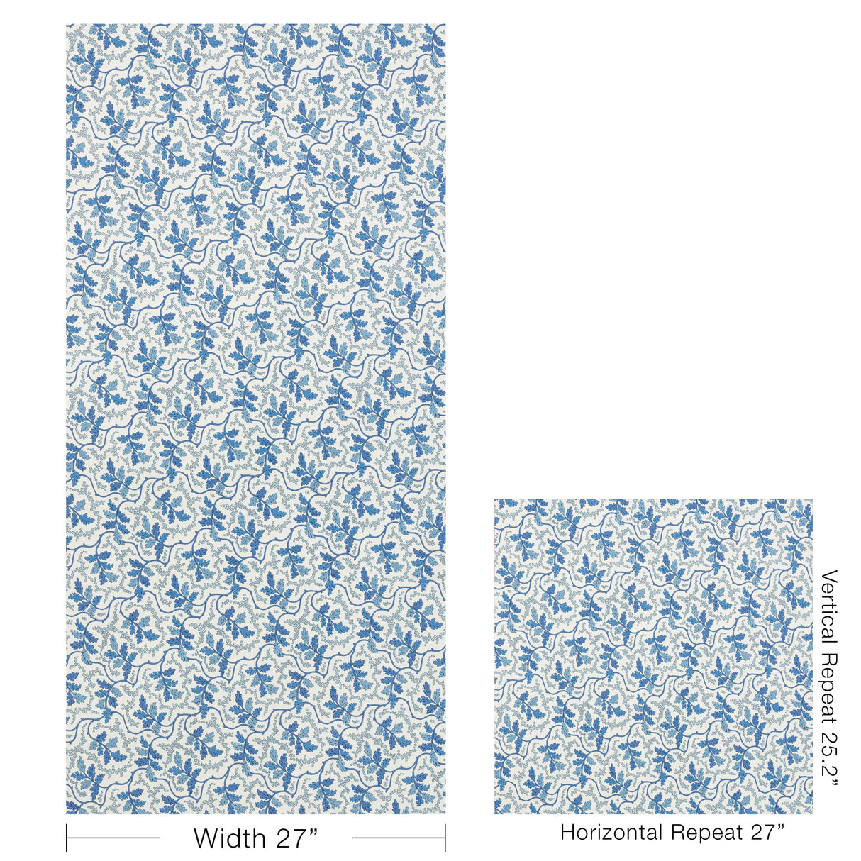 Brunschwig & Fils AUREILLE BLUE Wallpaper