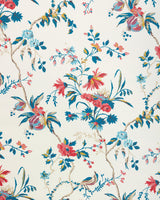 Brunschwig & Fils LOCKLIN RED/BLUE Wallpaper