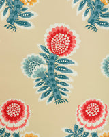 Brunschwig & Fils KUMALY RED/BLUE Wallpaper