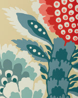 Brunschwig & Fils KUMALY RED/BLUE Wallpaper