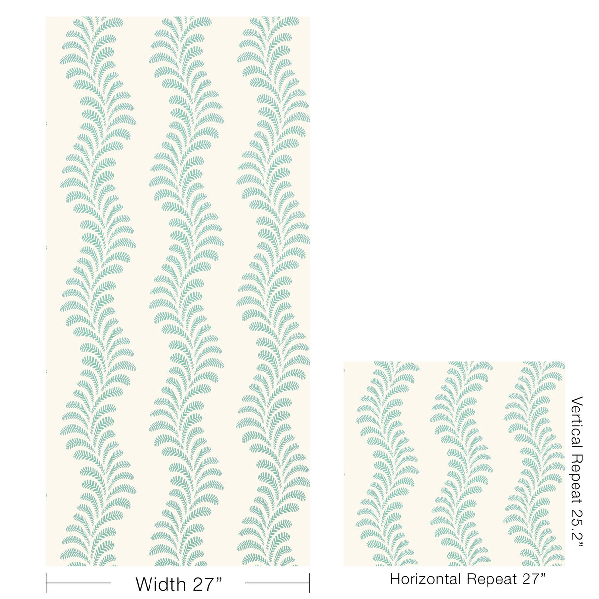 Brunschwig & Fils VEZERE AQUA Wallpaper