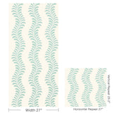 Brunschwig & Fils VEZERE AQUA Wallpaper