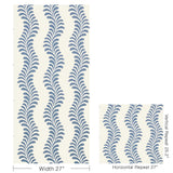 Brunschwig & Fils VEZERE NAVY Wallpaper