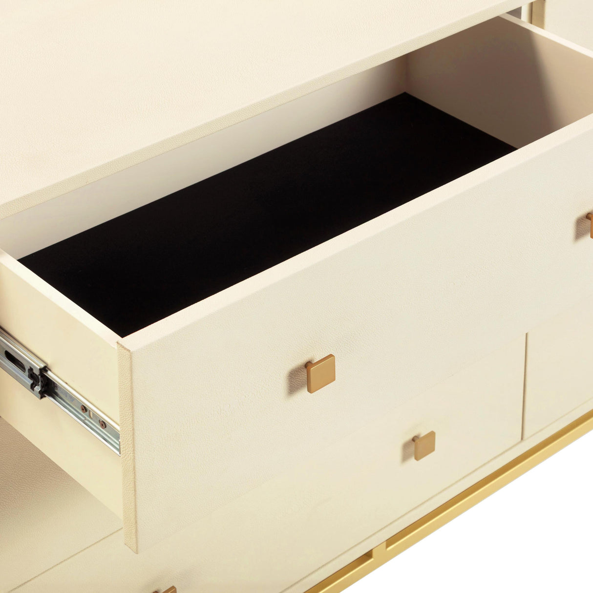 TOV Pesce Cream Shagreen 6 Drawer Dresser